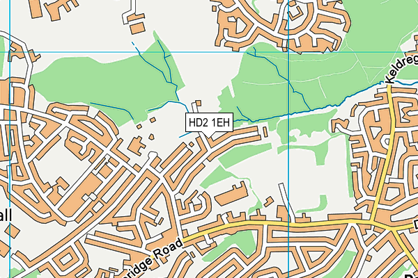 HD2 1EH map - OS VectorMap District (Ordnance Survey)