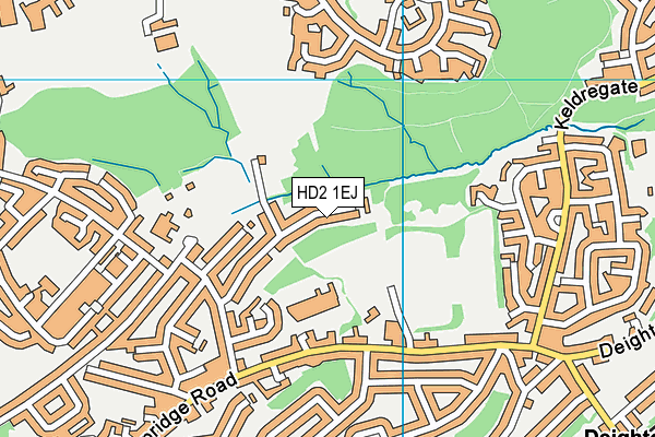 HD2 1EJ map - OS VectorMap District (Ordnance Survey)