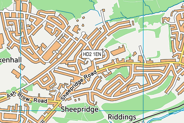 HD2 1EN map - OS VectorMap District (Ordnance Survey)