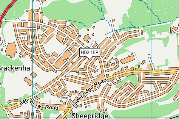 HD2 1EP map - OS VectorMap District (Ordnance Survey)