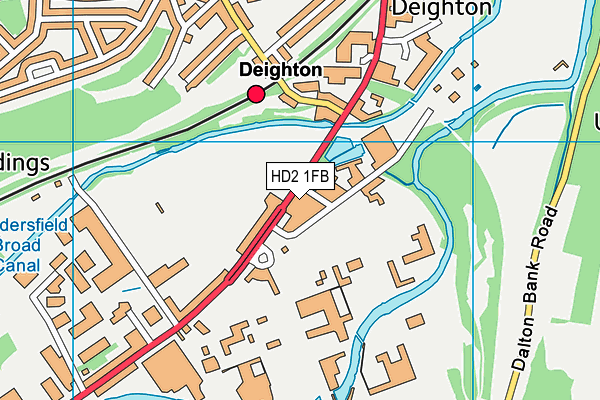 HD2 1FB map - OS VectorMap District (Ordnance Survey)