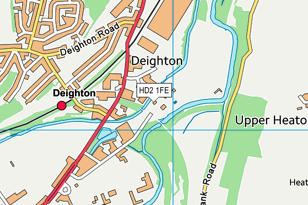 HD2 1FE map - OS VectorMap District (Ordnance Survey)