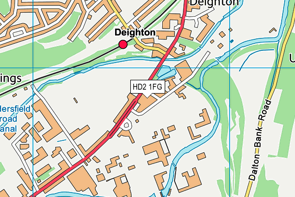 HD2 1FG map - OS VectorMap District (Ordnance Survey)