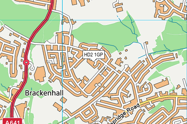 HD2 1GP map - OS VectorMap District (Ordnance Survey)