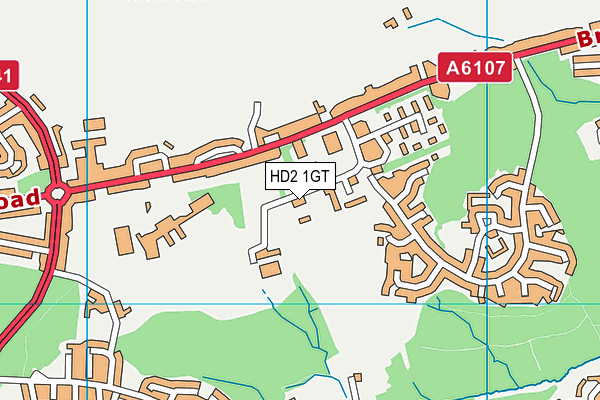 HD2 1GT map - OS VectorMap District (Ordnance Survey)