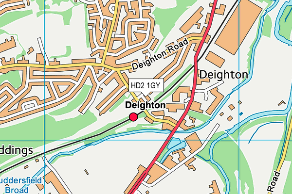 HD2 1GY map - OS VectorMap District (Ordnance Survey)