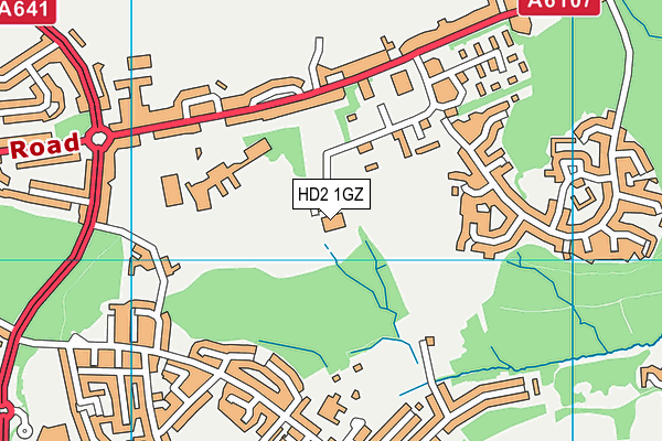 HD2 1GZ map - OS VectorMap District (Ordnance Survey)