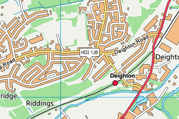 HD2 1JB map - OS VectorMap District (Ordnance Survey)