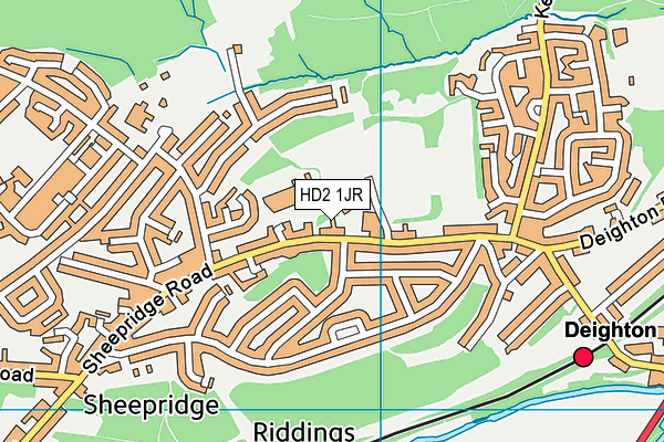 HD2 1JR map - OS VectorMap District (Ordnance Survey)