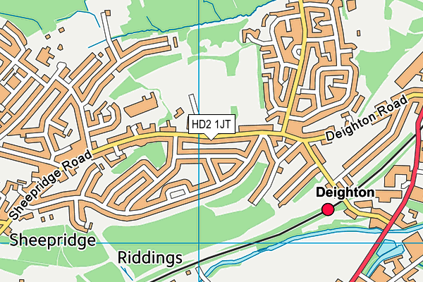 HD2 1JT map - OS VectorMap District (Ordnance Survey)