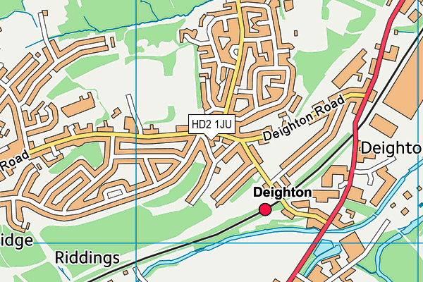 HD2 1JU map - OS VectorMap District (Ordnance Survey)