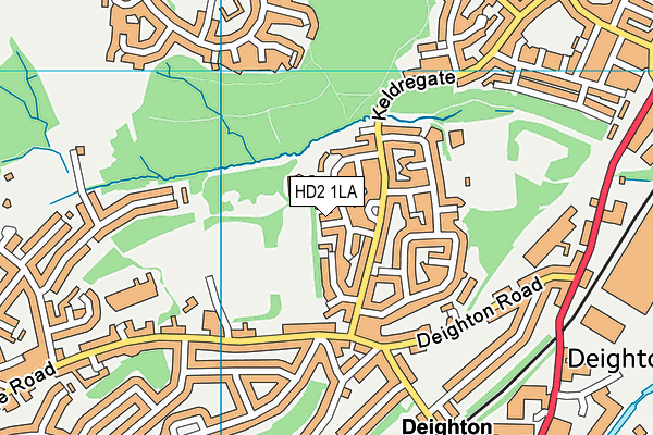 HD2 1LA map - OS VectorMap District (Ordnance Survey)