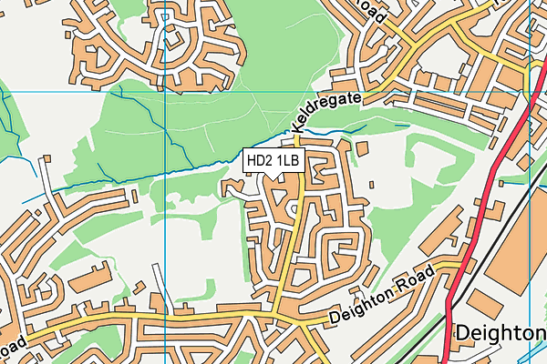 HD2 1LB map - OS VectorMap District (Ordnance Survey)