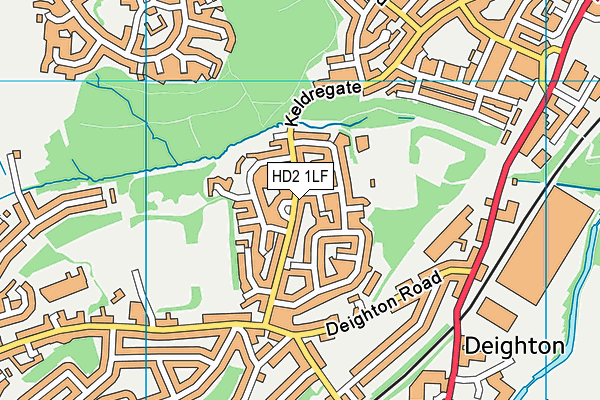 HD2 1LF map - OS VectorMap District (Ordnance Survey)