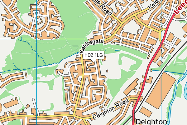 HD2 1LG map - OS VectorMap District (Ordnance Survey)