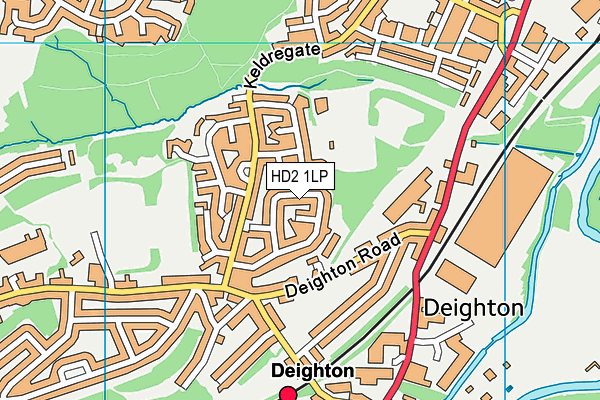 HD2 1LP map - OS VectorMap District (Ordnance Survey)