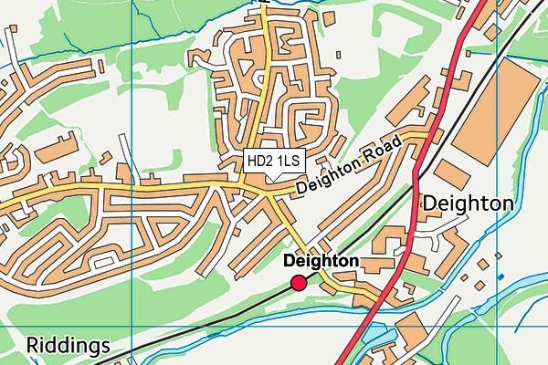 HD2 1LS map - OS VectorMap District (Ordnance Survey)