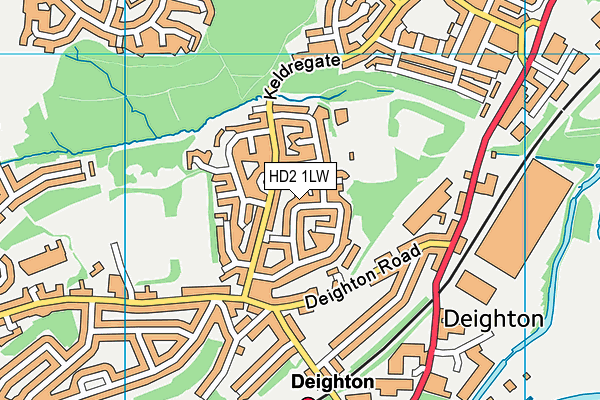 HD2 1LW map - OS VectorMap District (Ordnance Survey)