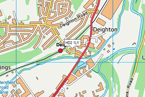HD2 1LY map - OS VectorMap District (Ordnance Survey)