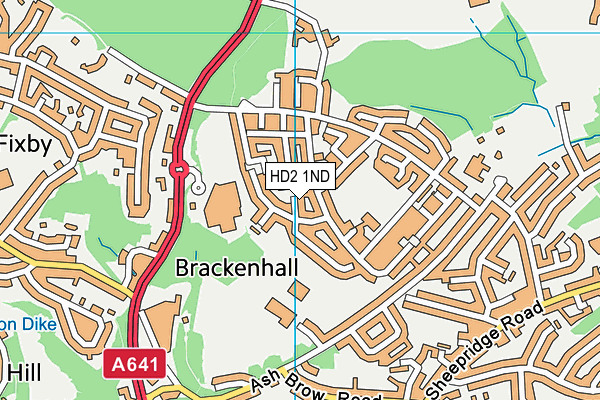 HD2 1ND map - OS VectorMap District (Ordnance Survey)