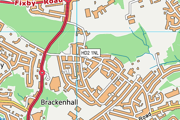 HD2 1NL map - OS VectorMap District (Ordnance Survey)