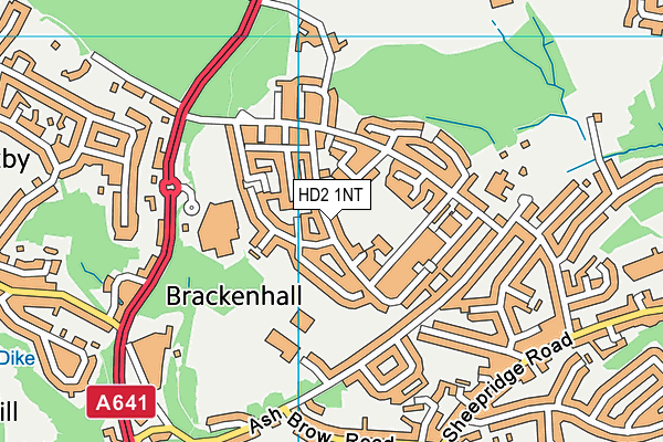 HD2 1NT map - OS VectorMap District (Ordnance Survey)