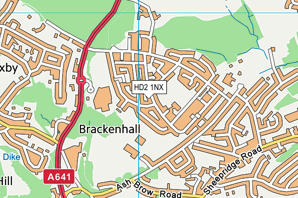 HD2 1NX map - OS VectorMap District (Ordnance Survey)