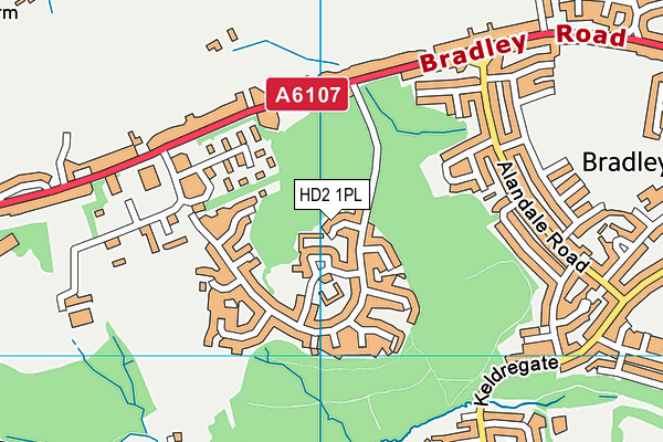 HD2 1PL map - OS VectorMap District (Ordnance Survey)