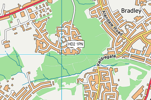 HD2 1PN map - OS VectorMap District (Ordnance Survey)