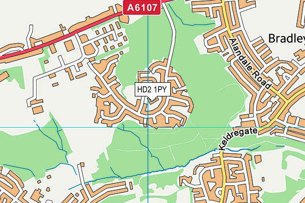 HD2 1PY map - OS VectorMap District (Ordnance Survey)