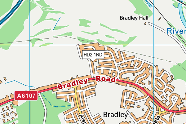 HD2 1RD map - OS VectorMap District (Ordnance Survey)