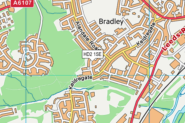 HD2 1SE map - OS VectorMap District (Ordnance Survey)