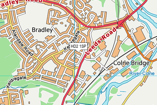 HD2 1SP map - OS VectorMap District (Ordnance Survey)