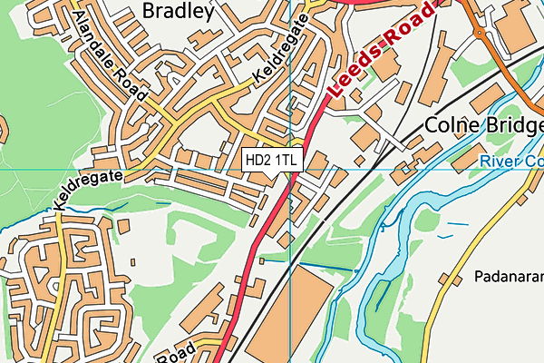 HD2 1TL map - OS VectorMap District (Ordnance Survey)