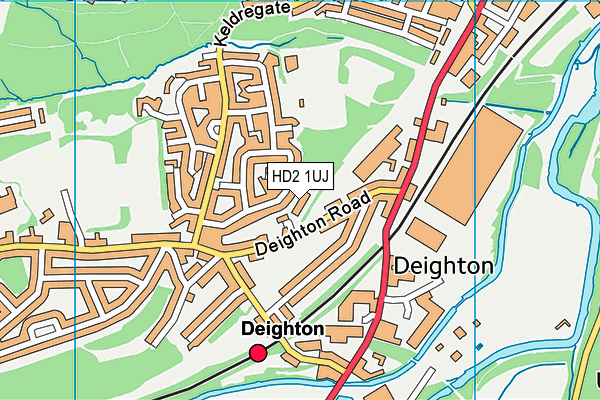 HD2 1UJ map - OS VectorMap District (Ordnance Survey)