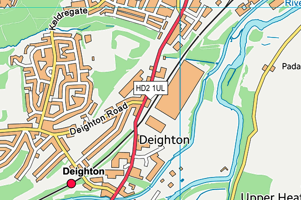 HD2 1UL map - OS VectorMap District (Ordnance Survey)