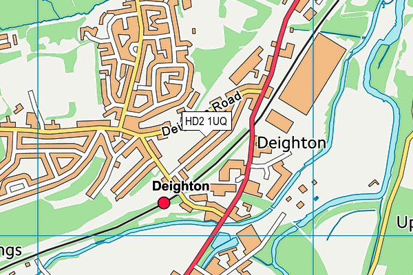 HD2 1UQ map - OS VectorMap District (Ordnance Survey)