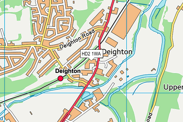 HD2 1WA map - OS VectorMap District (Ordnance Survey)