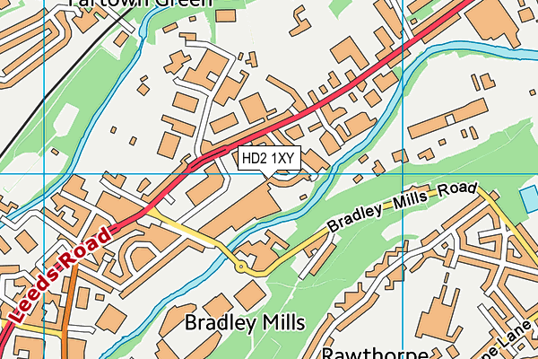 HD2 1XY map - OS VectorMap District (Ordnance Survey)