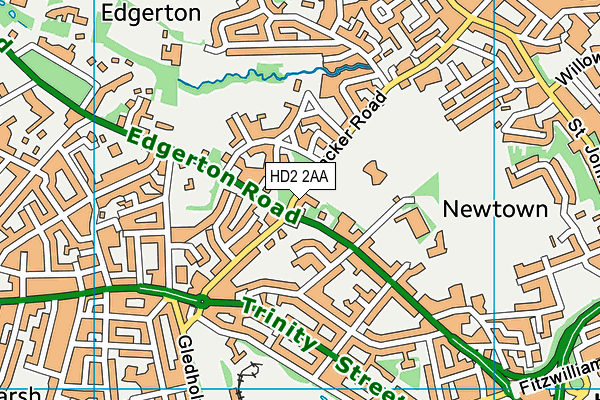 HD2 2AA map - OS VectorMap District (Ordnance Survey)