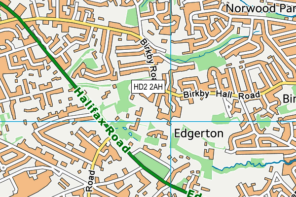 HD2 2AH map - OS VectorMap District (Ordnance Survey)