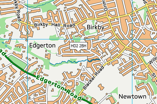 HD2 2BH map - OS VectorMap District (Ordnance Survey)