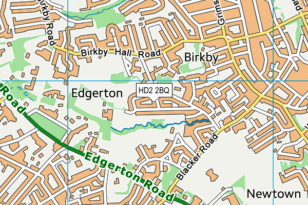 HD2 2BQ map - OS VectorMap District (Ordnance Survey)