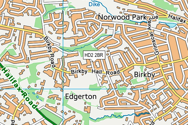 HD2 2BR map - OS VectorMap District (Ordnance Survey)