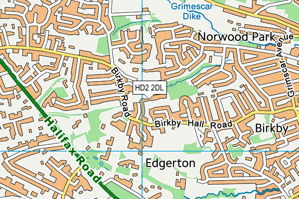 HD2 2DL map - OS VectorMap District (Ordnance Survey)