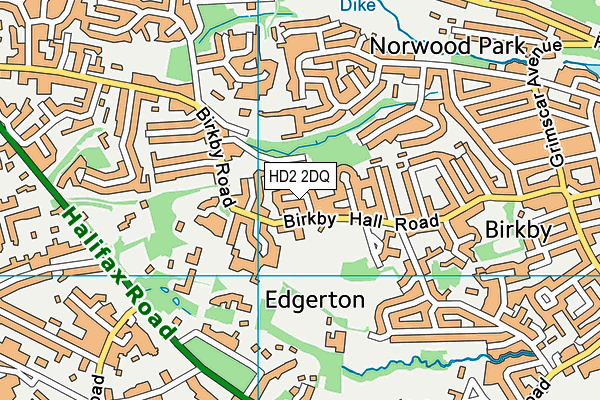 HD2 2DQ map - OS VectorMap District (Ordnance Survey)