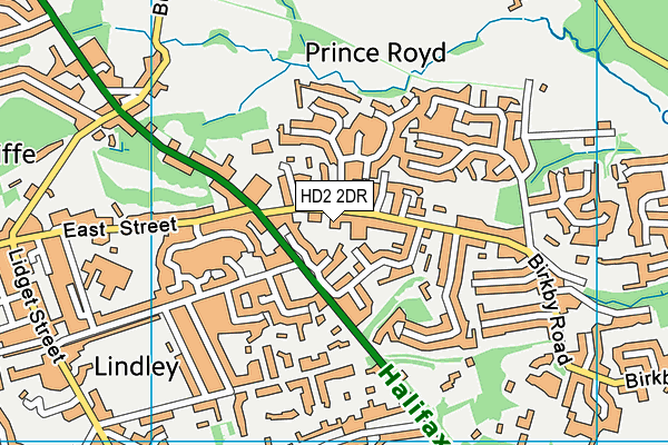 HD2 2DR map - OS VectorMap District (Ordnance Survey)