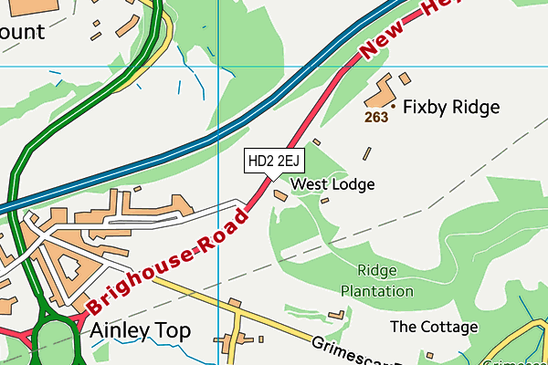 HD2 2EJ map - OS VectorMap District (Ordnance Survey)