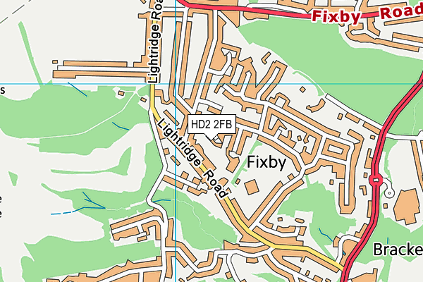 HD2 2FB map - OS VectorMap District (Ordnance Survey)