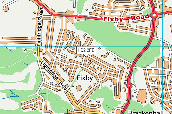 HD2 2FE map - OS VectorMap District (Ordnance Survey)